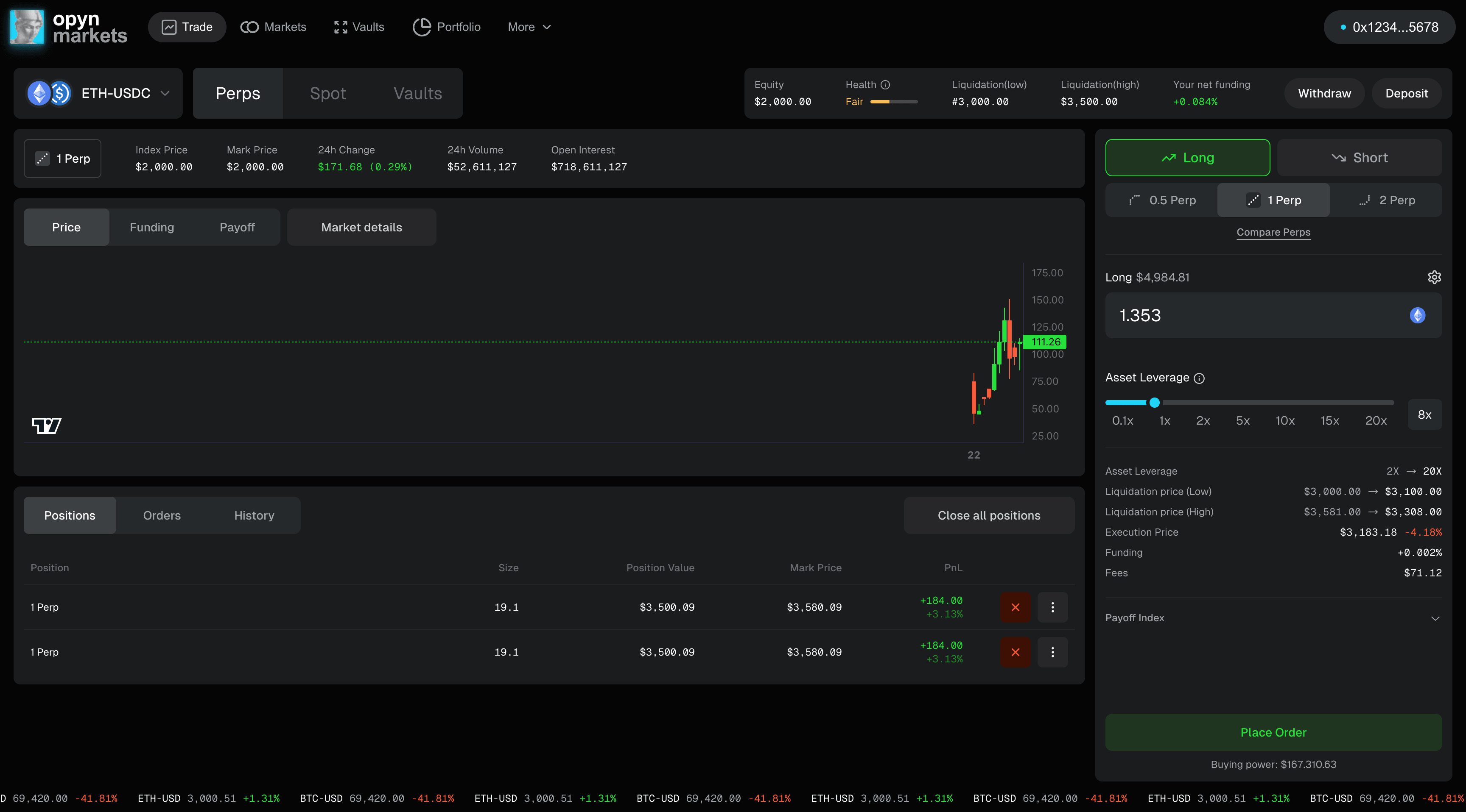 Opyn Markets Screenshot